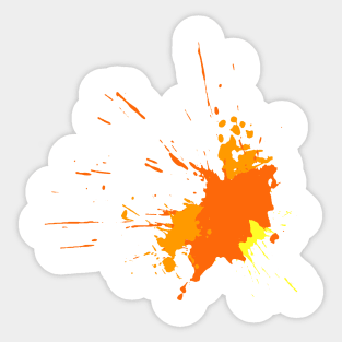 Droped colored blots Sticker